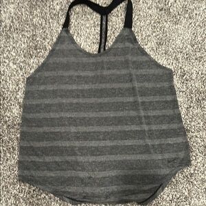 Nike Gray Striped Tank Top